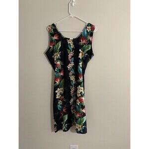 Rima Women's  Sleeveless Dress/Swimsuit Cover-up Beach, Casual, Size Small Flora